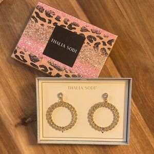 Thalia Sodi Gold Statement Earrings